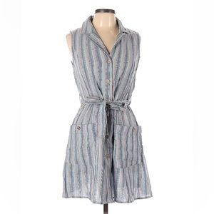 ANGIE sleeveless button-up dress